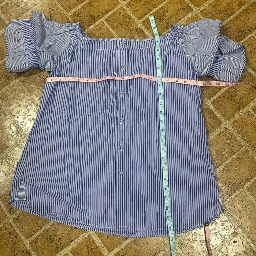 Parker Off the Shoulder Striped Top - Picture 9 of 9